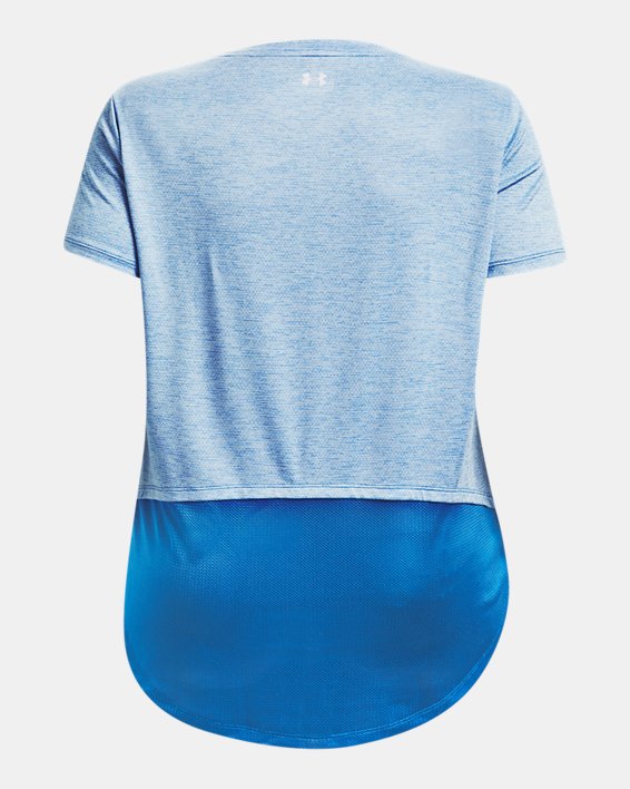 Women's UA Tech™ Vent Short Sleeve, Blue, pdpMainDesktop image number 5